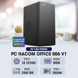 PC HACOM OFFICE 006 V1 (Intel i3 12100/8GB RAM/256GB SSD/WIFI) MNK