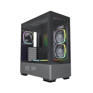Vỏ Case MONTECH SKY TWO BLACK (ATX/Mid Tower/Màu Đen/4 Fan Argb)