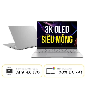 New 100% Laptop ASUS Vivobook S 14 OLED M5406WA-PP071WS - AMD Ryzen AI 9 HX 370 | 32GB | 1TB | AMD Radeon 890M | 14 Inch 3K OLED 100% DCI-P3