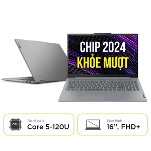 Lenovo IdeaPad 16s - Laptop 2024 khỏe, rẻ - Chip Intel Core 5-120U - Đồ họa, chiến game đều mượt