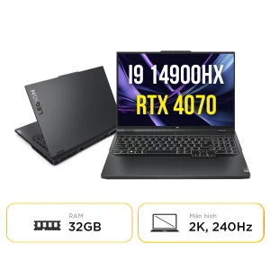 Lenovo Legion 5 Pro 16IRX9 83DF0046VN: Combo chip i9 14900HX card RTX 4070 CỰC KHỦNG - Màn 2K 100% sRGB 240Hz siêu đẹp, siêu mượt