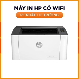 Máy in HP 107W CHÍNH HÃNG - In laser đen trắng rõ nét - Độ phân giải cao - Cực bền, ổn định