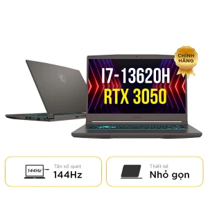 MSI Thin 15 B13UC 1411VN: Hiệu năng khỏe i7-13620H RTX 3050 - Màn 144Hz mượt
