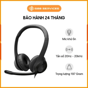 Tai nghe Logitech H390 - Tai nghe đàm thoại khử ồn cực tốt - Êm tai - Bền bỉ - Bảo hành 12 tháng