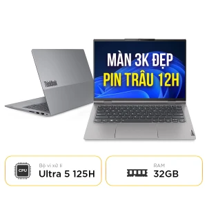 ThinkBook 14 G6 : Hiệu năng vượt trội chip Ultra 5 thế hệ mới nhất - Ram 32GB Khủng đa nhiệm mượt mà - Màn hình 3K Siêu đẹp - Pin 85Wh cực trâu, dùng đến 12 tiếng