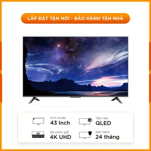 Tivi Xiaomi 43 Inch A Pro - Màn QLED 4K tuyệt đẹp - Viền siêu mỏng, cao cấp