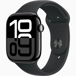 Apple Watch Series 10 46mm 4G Viền Nhôm Dây Cao Su Size M/L (Đen)