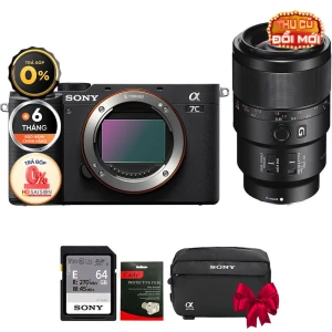 Sony A7C FE 90mm f/2.8 Macro (Chính hãng) (Thẻ Nhớ 64GB Túi Máy Ảnh)