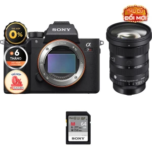 Sony A7R IIIA Sigma 24-70mm f/2.8 II (Chính hãng) (Thẻ Nhớ 64GB)