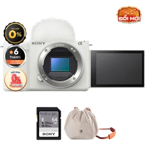Sony ZV-E10 II (Chính hãng) (Body Only, White, Thẻ Nhớ 64GB Túi Máy Ảnh)