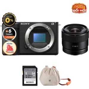 Sony ZV-E10 II E 11mm f/1.8 (Chính hãng) (Body Sony E 11mm f/1.8, Black, Thẻ Nhớ 64GB Túi Máy Ảnh)