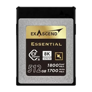 Thẻ nhớ CFexpress Type B Exascend Essential 512GB đọc 1800MB/s ghi 1700MB/s
