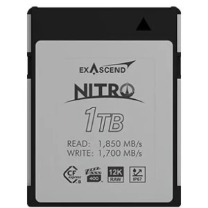 Thẻ nhớ CFexpress Type B Exascend Nitro 1TB đọc 1850MB/s ghi 1700MB/s
