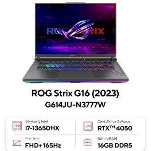 Laptop Asus ROG Strix G16 G614JU-N3777W (Intel Core i7-13650HX | 16GB | 512GB | RTX 4050 6GB | 16 inch FHD | Win 11 | Xám)