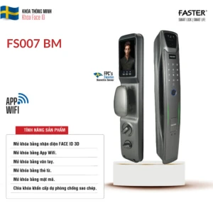 Khóa cửa nhận diện khuôn mặt FS007FD3D-BM