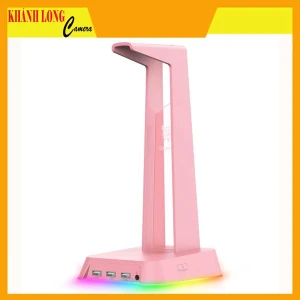 GIÁ ĐỠ TAI NGHE ONIKUMA ST2/ CHÂN ĐẾ ĐÈN RGB TÍCH HỢP 3 CỔNG USB JACK 3.5MM HỖ TRỢ SẠC PIN
