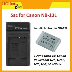 Sạc for Canon NB-13L dùng cho máy Canon G7X, G9X, G5X, SX720HS