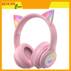 TAI NGHE KHÔNG DÂY ONIKUMA B90 RGB CÓ TAI MÈO (BLUETOOTH 5.0 WIRELESS)
