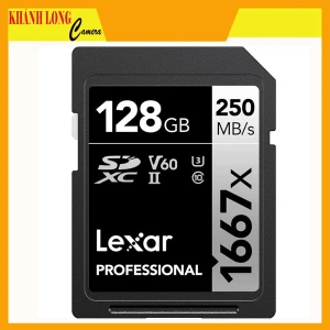 Thẻ nhớ SD Lexar Professional 1667x 128GB UHS-II V60 250/120 MB/s