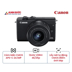Máy ảnh Canon EOS M200 + Lens EF-M 15-45mm f/3.5-6.3 (Chính Hãng)