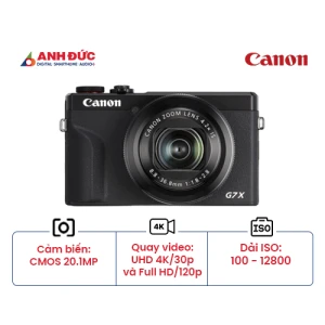 Máy ảnh Canon PowerShot G7 X Mark III | Black (Chính hãng)