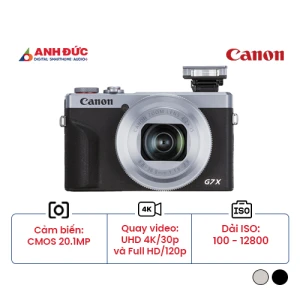 Máy ảnh Canon PowerShot G7 X Mark III | Silver (Chính hãng)