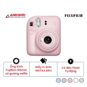 Máy ảnh Fujifilm Instax Mini 12 | Blossom Pink (Chính hãng)