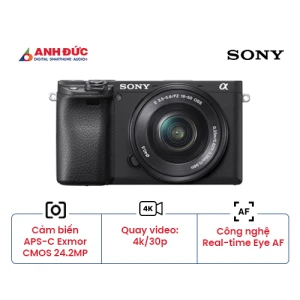 Máy ảnh Sony Alpha A6400 Lens E PZ 16-50mm f/3.5-5.6 | Black (Chính hãng)