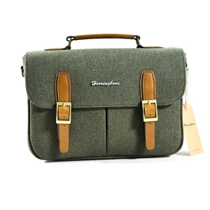 Túi máy ảnh Herringbone Canvas Satchel Medium | Olive (Chính hãng)