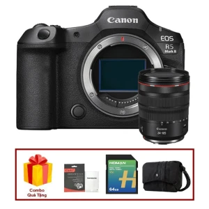 Canon EOS R5 Mark II Kèm Lens RF 24-105mm F/4L, Mới 100% (Chính Hãng)