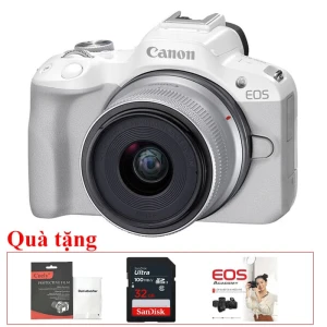 Canon EOS R50 Kit 18-45mm, Mới 100% - Màu trắng (Chính hãng Canon)