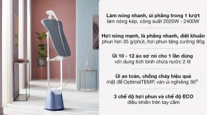 Bàn ủi hơi nước đứng Philips GC625/29 2400W