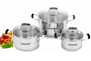 Bộ nồi inox 3 đáy SUNHOUSE SH782