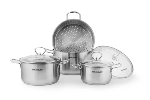 Bộ nồi inox 3 đáy SUNHOUSE SH895
