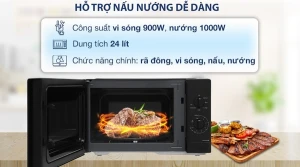 Lò vi sóng có nướng Panasonic NN-GM34NBYUE 24 lít
