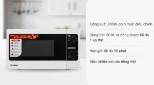 Lò vi sóng Toshiba ER-SM20(W1)VN 20 lít