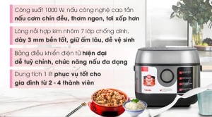 Nồi cơm cao tần Toshiba 1 lít RC-10IP1PV