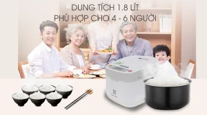 Nồi cơm điện Electrolux 1.8 lít ERC6603W