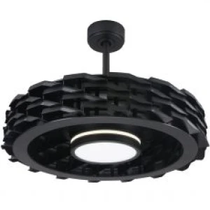 Quạt Trần Không Cánh Benny Firenze BF-C73BLSB, Black/Cafe, LED, Remote, 65W, 6 Tốc Độ Gió