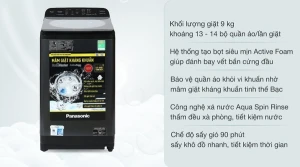 Máy giặt Panasonic 9 Kg NA-F90A9BRV