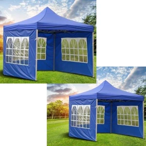 Nhà Bạt Lắp Ghép 3x3m (Có Bạt Quay) - Ô Dù Ngoài Trời Cao Cấp