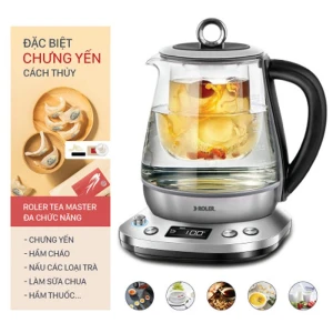 Ấm siêu tốc tea master thủy tinh 1.5 Lít Roler RK-5135A 1300W