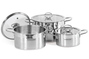 Bộ nồi Inox 5 đáy Sunhouse Mama SH784 (16 - 20 - 24cm)