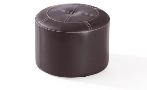 Đôn da tròn JB088-5 màu Walnut (1)