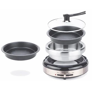 Lẩu nướng điện đa chức năng 4 lít Coex CH-2114 (Kèm khay nướng)