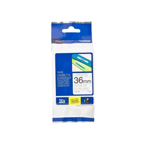 Nhãn In Tiêu Chuẩn TZE Brother TZe-161 Chữ Đen Trên Nền Trong (36mm)-Black on Clear