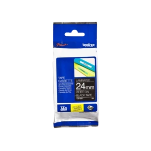 Nhãn In Tiêu Chuẩn TZE Brother TZe-355 Chữ Trắng Trên Nền Đen (24mm)-White on Black