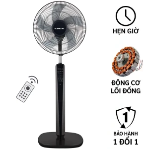 Quạt cây 5 cánh Coex CF-7122A (Mầu đen, Điều khiển từ xa)