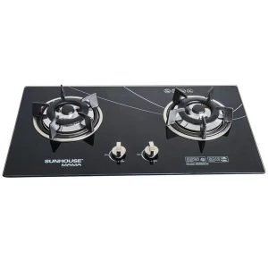 Bếp gas đôi âm kính Sunhouse Mama MMB6633, Mặt kính cường lực dày 8mm, Kiềng gang sơn tĩnh điện, Pep đồng thau, Bảo hành 24 tháng tại nhà