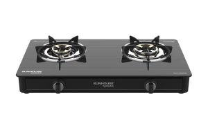 Bếp gas dương kính Sunhouse Mama MMB0910, Mặt kính cường lực dày 7mm, Đầu đốt bằng hợp kim đồng, Kiềng thép tráng men siêu bền, Bảo hành 12 tháng